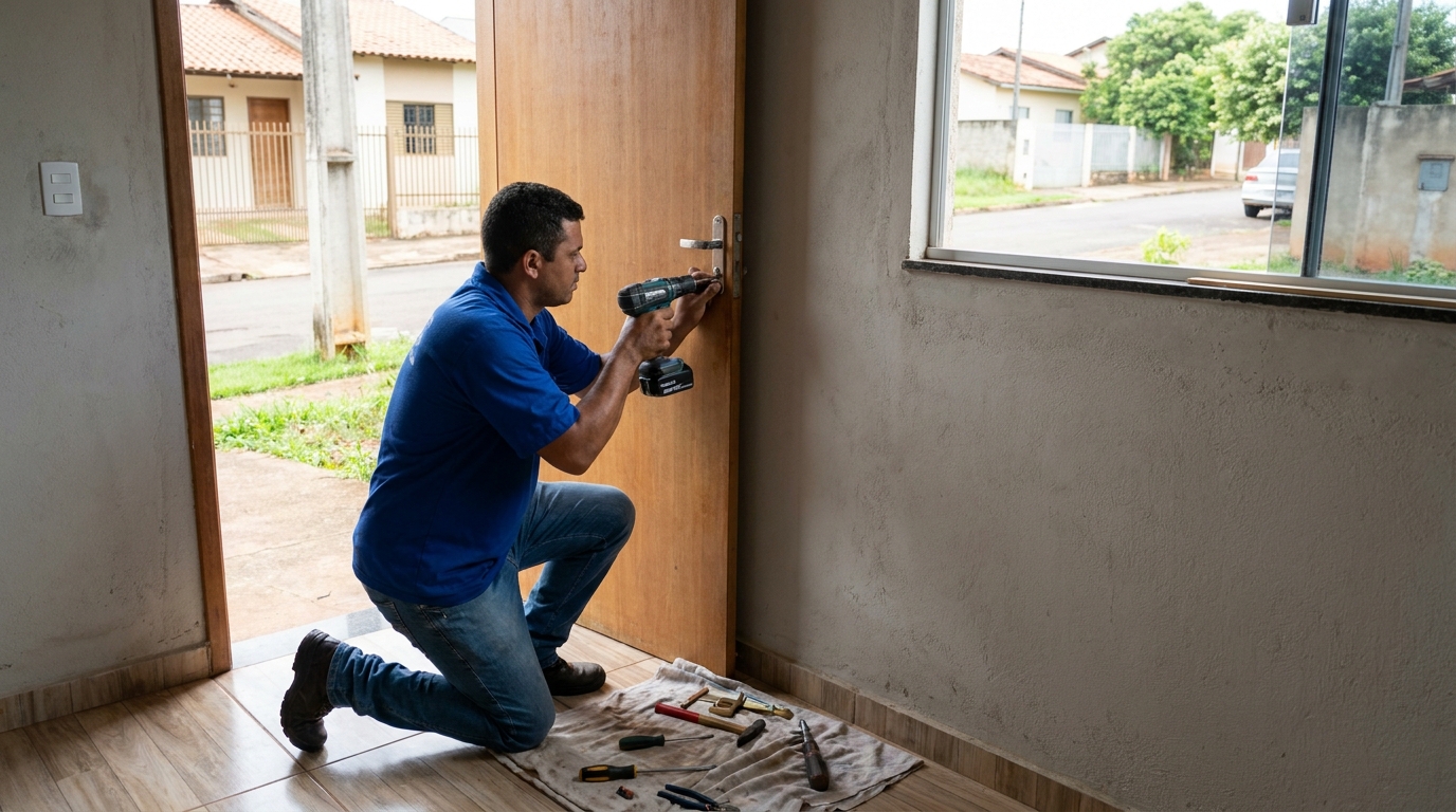 Instalação de Fechadura Residencial profissional em São Bernardo do Campo‑SP